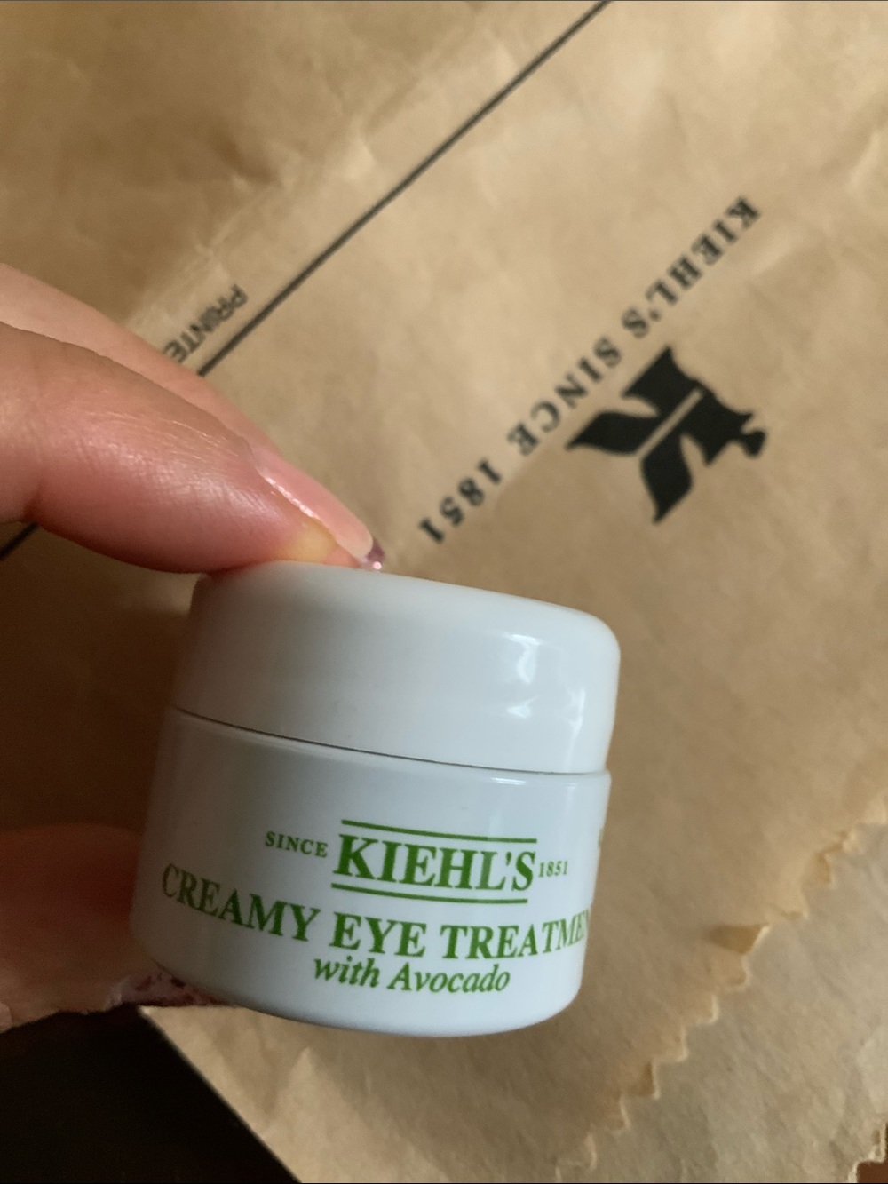 Kiehl’s Avocado eye cream 7ML KIEHL’S CREAMY EYE TREATMENT with avocado